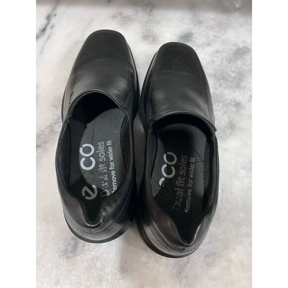 ECCO Helsinki 2 Apron Toe Black Leather Slip On Dress Shoes Men 13-13.5 EU47 main image 4